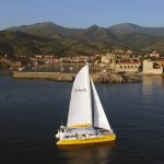 catamaran navivoile croisiere littoral sans escale au depart de port vendres collioure et canet en roussillon